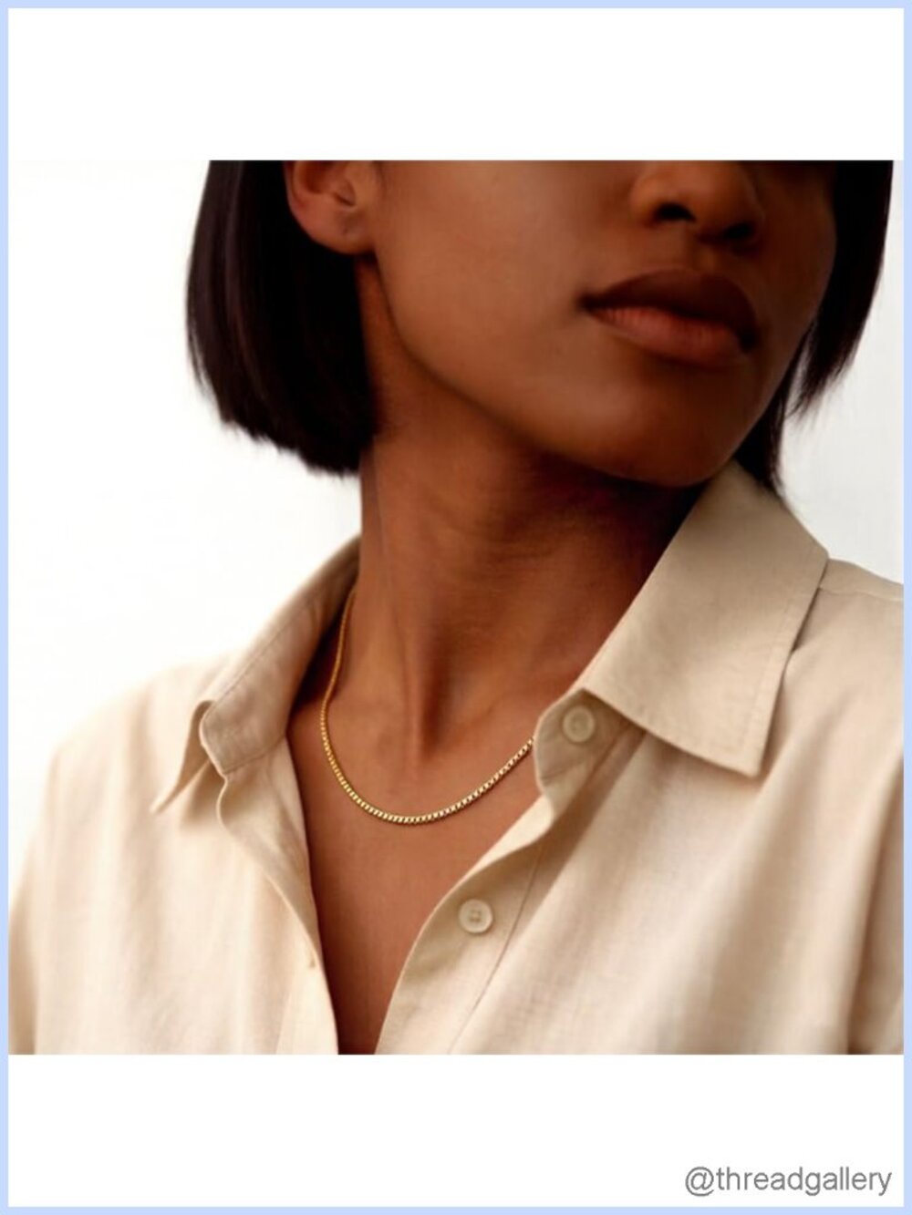 14K Yellow Gold Square Box Chain Necklace Unisex 16in Spring Ring Clasp - Picture 3 of 6